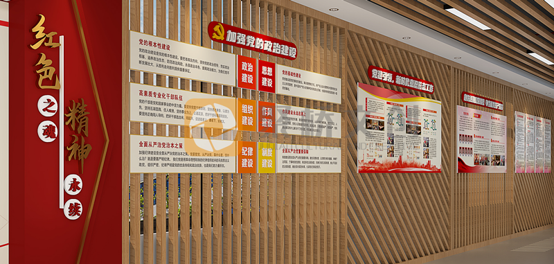 黨建展館分為幾部分內(nèi)容？